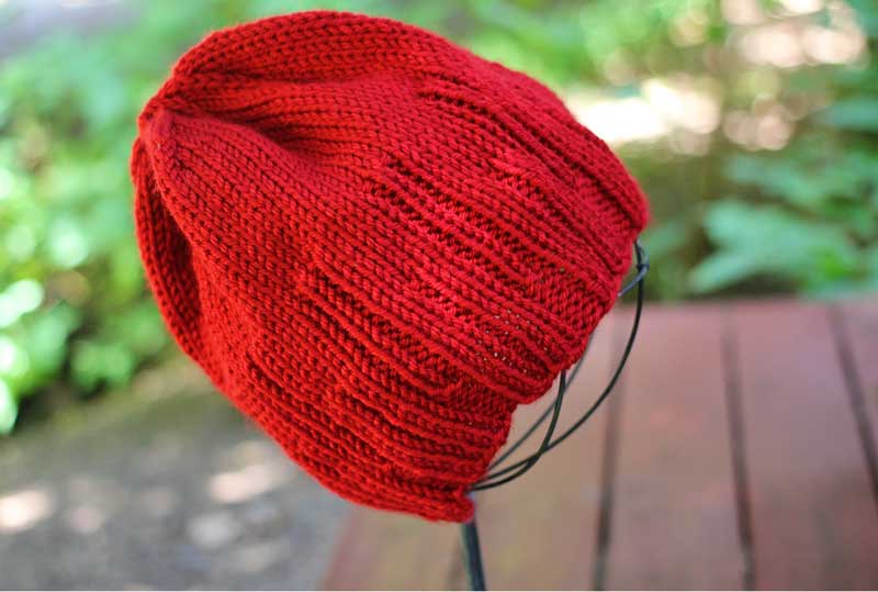knit red hat