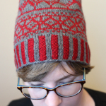 Midnightsky Fibers Knitting Pattern - Colorwork hat in grey and